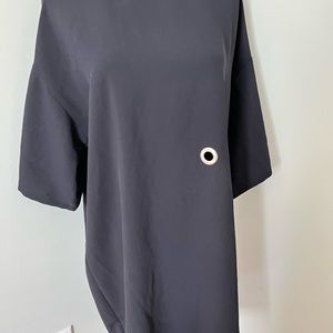Zara navy wide sleeve dress s L